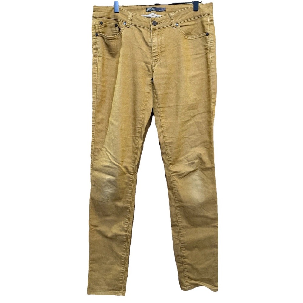 Prana Women's Dark Mustard‎ Straight Leg Stretch Fabric Pants Size 8